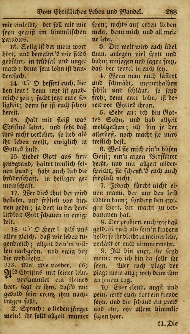 Neueingerichtetes Gesang-Buch, enthaltend eine Sammlung (mehrentheils alter) erbaulicher Lieder,  nach den Hauptstücken der christlichen Lehre und Glaubens eingetheilet page 281