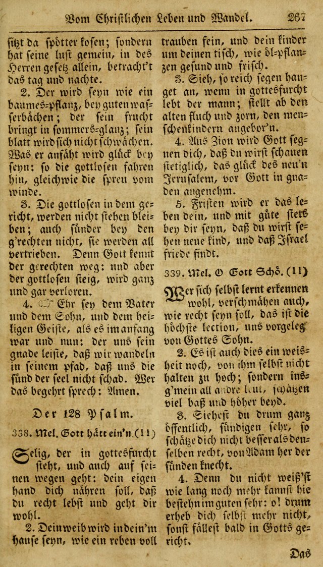 Neueingerichtetes Gesang-Buch, enthaltend eine Sammlung (mehrentheils alter) erbaulicher Lieder,  nach den Hauptstücken der christlichen Lehre und Glaubens eingetheilet page 285