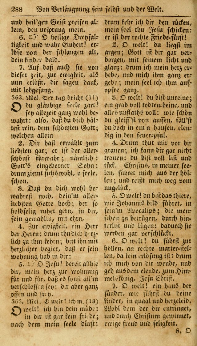 Neueingerichtetes Gesang-Buch, enthaltend eine Sammlung (mehrentheils alter) erbaulicher Lieder,  nach den Hauptstücken der christlichen Lehre und Glaubens eingetheilet page 306