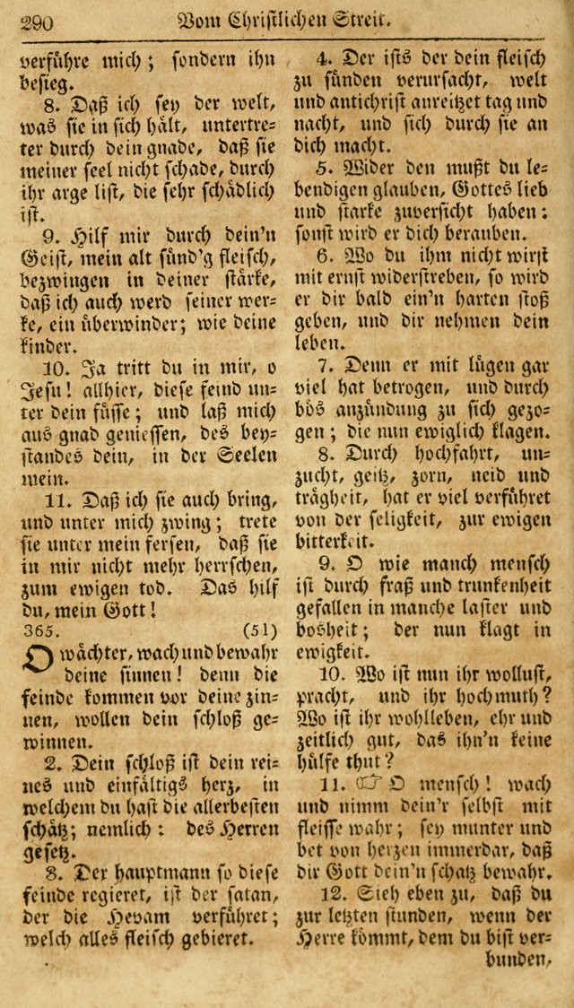 Neueingerichtetes Gesang-Buch, enthaltend eine Sammlung (mehrentheils alter) erbaulicher Lieder,  nach den Hauptstücken der christlichen Lehre und Glaubens eingetheilet page 308