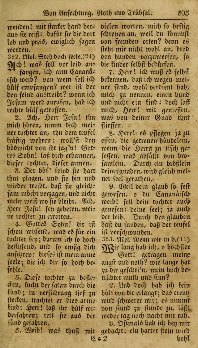 Neueingerichtetes Gesang-Buch, enthaltend eine Sammlung (mehrentheils alter) erbaulicher Lieder,  nach den Hauptstücken der christlichen Lehre und Glaubens eingetheilet page 323