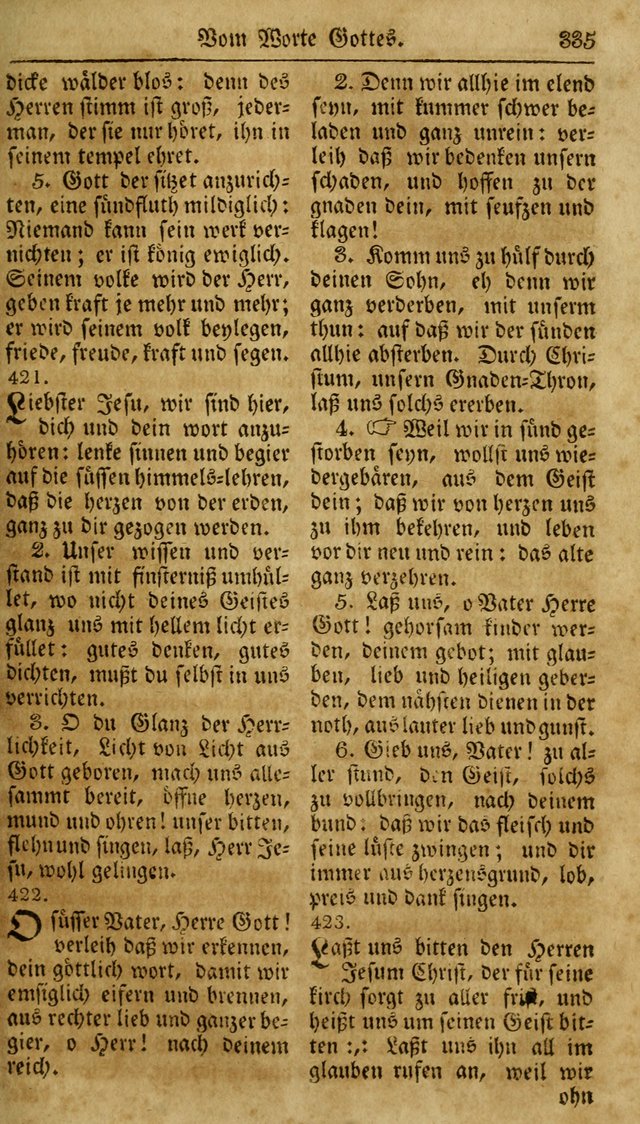 Neueingerichtetes Gesang-Buch, enthaltend eine Sammlung (mehrentheils alter) erbaulicher Lieder,  nach den Hauptstücken der christlichen Lehre und Glaubens eingetheilet page 353