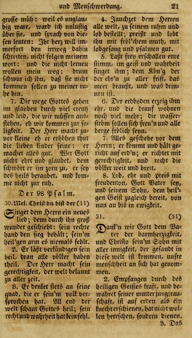 Neueingerichtetes Gesang-Buch, enthaltend eine Sammlung (mehrentheils alter) erbaulicher Lieder,  nach den Hauptstücken der christlichen Lehre und Glaubens eingetheilet page 39