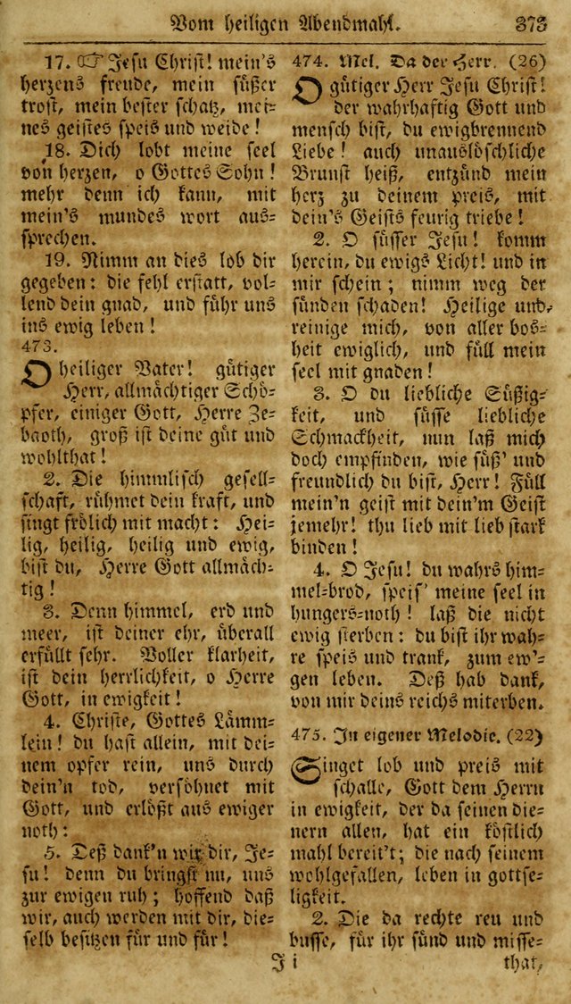 Neueingerichtetes Gesang-Buch, enthaltend eine Sammlung (mehrentheils alter) erbaulicher Lieder,  nach den Hauptstücken der christlichen Lehre und Glaubens eingetheilet page 391