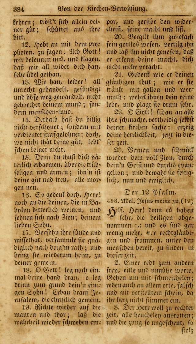 Neueingerichtetes Gesang-Buch, enthaltend eine Sammlung (mehrentheils alter) erbaulicher Lieder,  nach den Hauptstücken der christlichen Lehre und Glaubens eingetheilet page 402