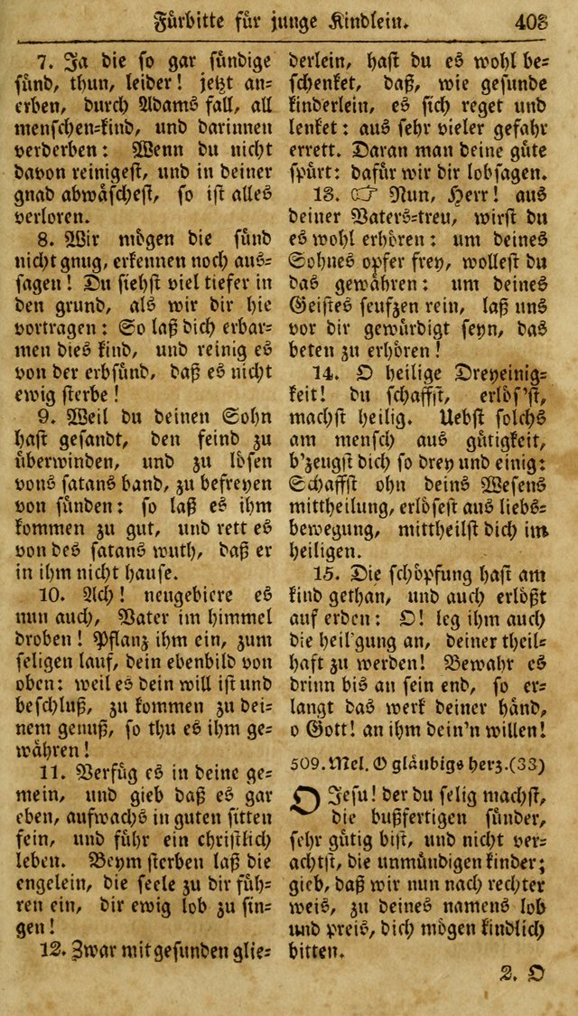 Neueingerichtetes Gesang-Buch, enthaltend eine Sammlung (mehrentheils alter) erbaulicher Lieder,  nach den Hauptstücken der christlichen Lehre und Glaubens eingetheilet page 421