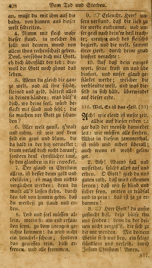 Neueingerichtetes Gesang-Buch, enthaltend eine Sammlung (mehrentheils alter) erbaulicher Lieder,  nach den Hauptstücken der christlichen Lehre und Glaubens eingetheilet page 426