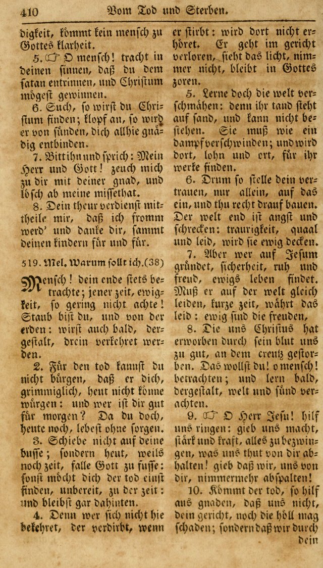 Neueingerichtetes Gesang-Buch, enthaltend eine Sammlung (mehrentheils alter) erbaulicher Lieder,  nach den Hauptstücken der christlichen Lehre und Glaubens eingetheilet page 428