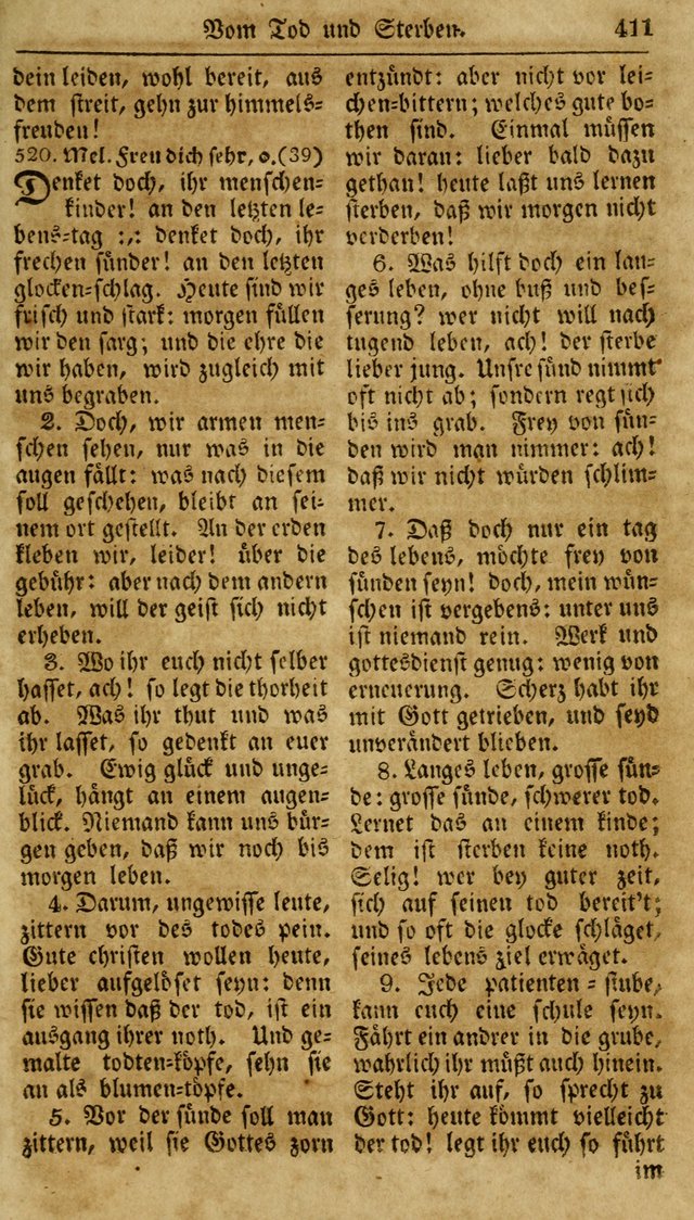 Neueingerichtetes Gesang-Buch, enthaltend eine Sammlung (mehrentheils alter) erbaulicher Lieder,  nach den Hauptstücken der christlichen Lehre und Glaubens eingetheilet page 429