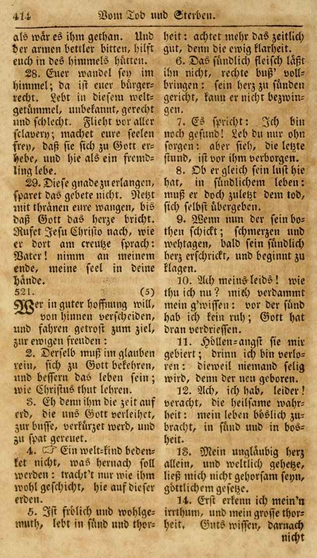 Neueingerichtetes Gesang-Buch, enthaltend eine Sammlung (mehrentheils alter) erbaulicher Lieder,  nach den Hauptstücken der christlichen Lehre und Glaubens eingetheilet page 432