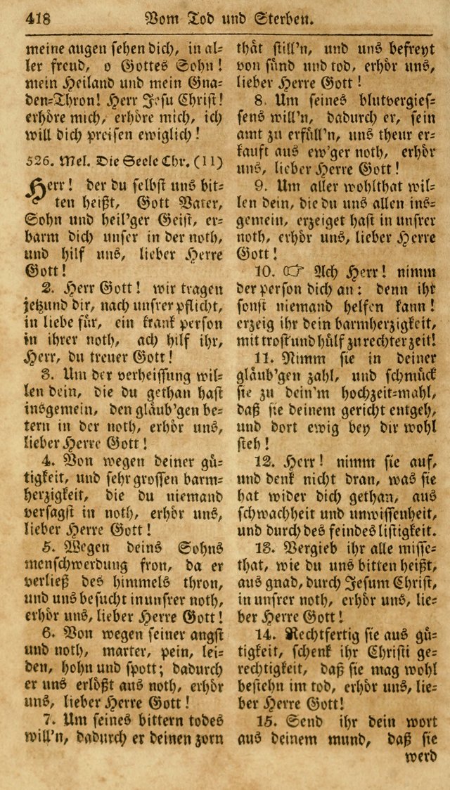 Neueingerichtetes Gesang-Buch, enthaltend eine Sammlung (mehrentheils alter) erbaulicher Lieder,  nach den Hauptstücken der christlichen Lehre und Glaubens eingetheilet page 436