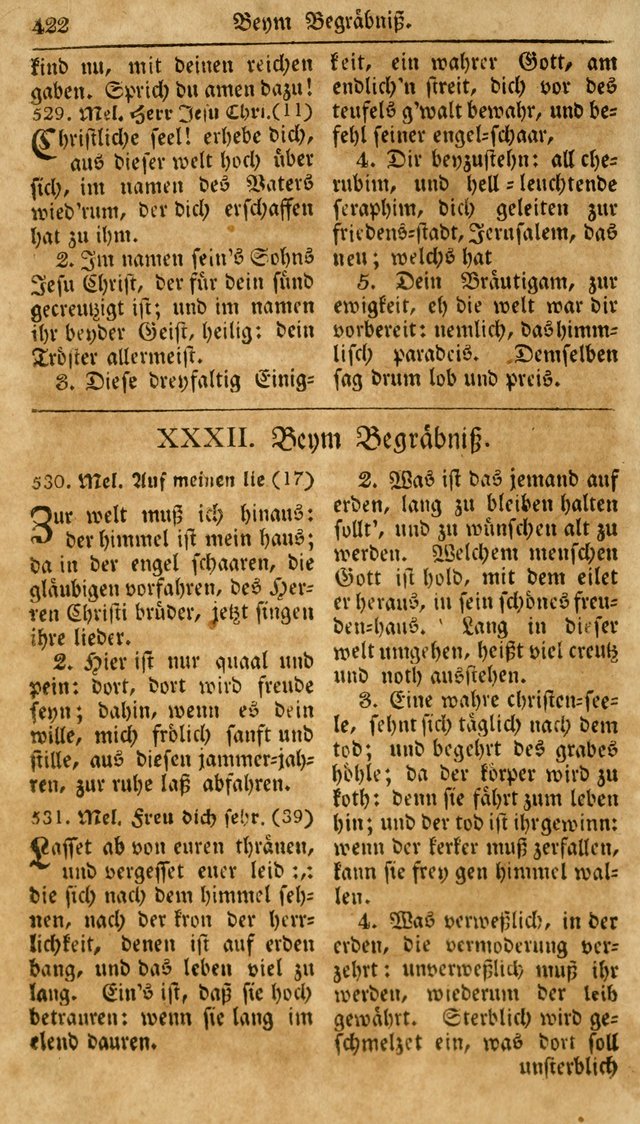 Neueingerichtetes Gesang-Buch, enthaltend eine Sammlung (mehrentheils alter) erbaulicher Lieder,  nach den Hauptstücken der christlichen Lehre und Glaubens eingetheilet page 440