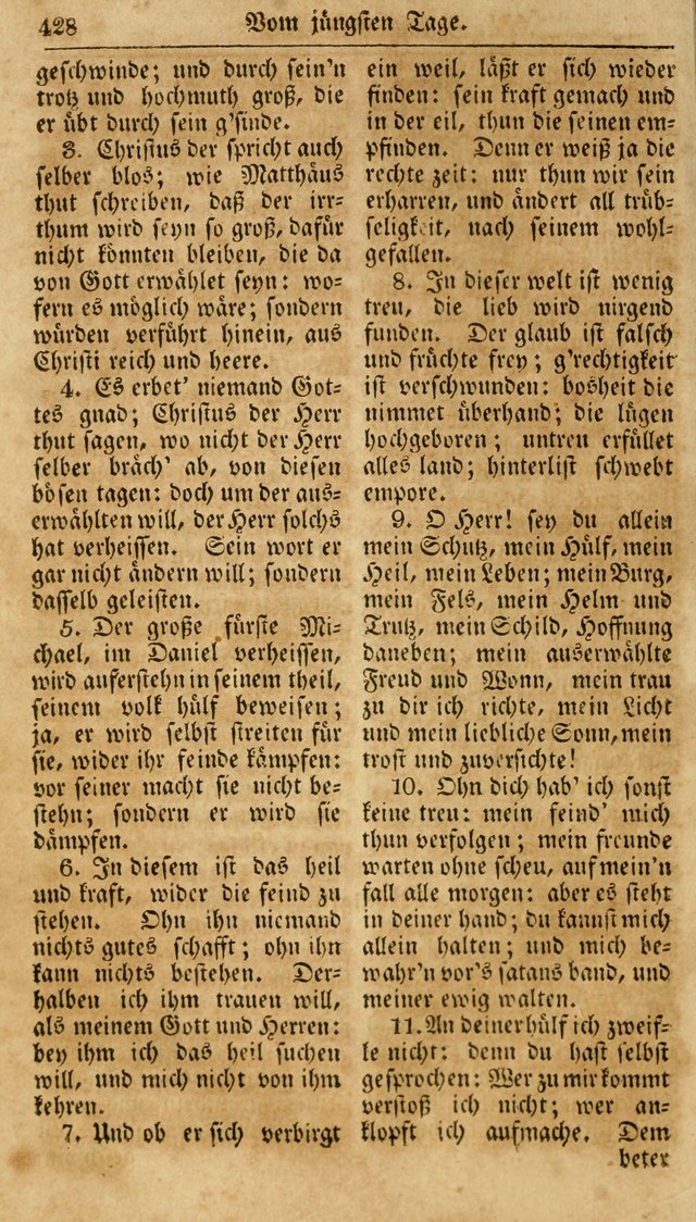 Neueingerichtetes Gesang-Buch, enthaltend eine Sammlung (mehrentheils alter) erbaulicher Lieder,  nach den Hauptstücken der christlichen Lehre und Glaubens eingetheilet page 446