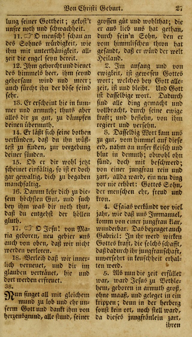 Neueingerichtetes Gesang-Buch, enthaltend eine Sammlung (mehrentheils alter) erbaulicher Lieder,  nach den Hauptstücken der christlichen Lehre und Glaubens eingetheilet page 45