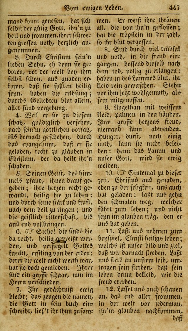 Neueingerichtetes Gesang-Buch, enthaltend eine Sammlung (mehrentheils alter) erbaulicher Lieder,  nach den Hauptstücken der christlichen Lehre und Glaubens eingetheilet page 465