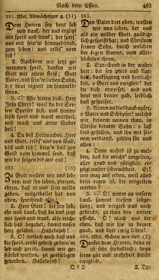 Neueingerichtetes Gesang-Buch, enthaltend eine Sammlung (mehrentheils alter) erbaulicher Lieder,  nach den Hauptstücken der christlichen Lehre und Glaubens eingetheilet page 479