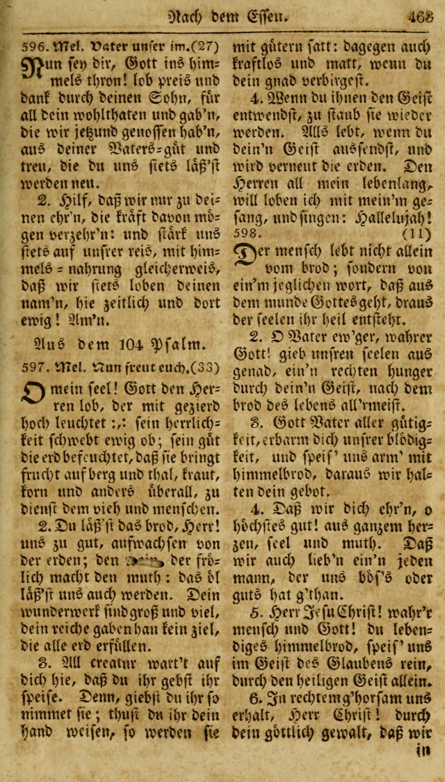 Neueingerichtetes Gesang-Buch, enthaltend eine Sammlung (mehrentheils alter) erbaulicher Lieder,  nach den Hauptstücken der christlichen Lehre und Glaubens eingetheilet page 481