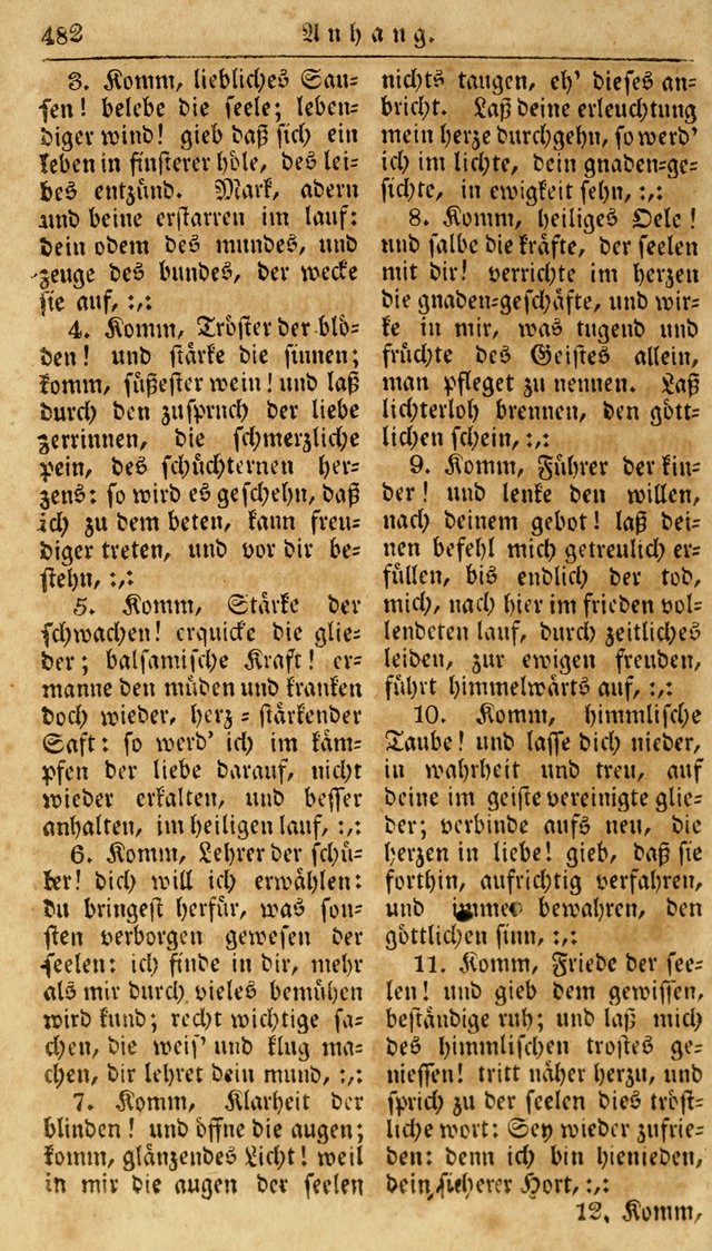 Neueingerichtetes Gesang-Buch, enthaltend eine Sammlung (mehrentheils alter) erbaulicher Lieder,  nach den Hauptstücken der christlichen Lehre und Glaubens eingetheilet page 500