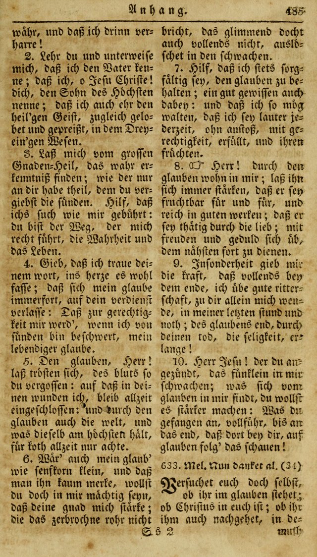 Neueingerichtetes Gesang-Buch, enthaltend eine Sammlung (mehrentheils alter) erbaulicher Lieder,  nach den Hauptstücken der christlichen Lehre und Glaubens eingetheilet page 503