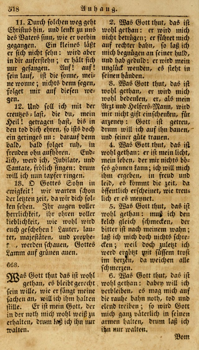 Neueingerichtetes Gesang-Buch, enthaltend eine Sammlung (mehrentheils alter) erbaulicher Lieder,  nach den Hauptstücken der christlichen Lehre und Glaubens eingetheilet page 536