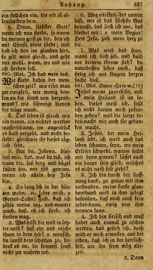 Neueingerichtetes Gesang-Buch, enthaltend eine Sammlung (mehrentheils alter) erbaulicher Lieder,  nach den Hauptstücken der christlichen Lehre und Glaubens eingetheilet page 545