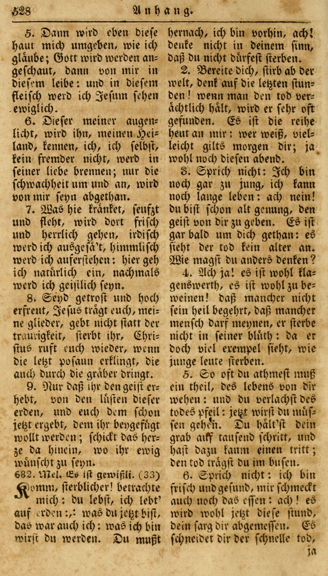 Neueingerichtetes Gesang-Buch, enthaltend eine Sammlung (mehrentheils alter) erbaulicher Lieder,  nach den Hauptstücken der christlichen Lehre und Glaubens eingetheilet page 546