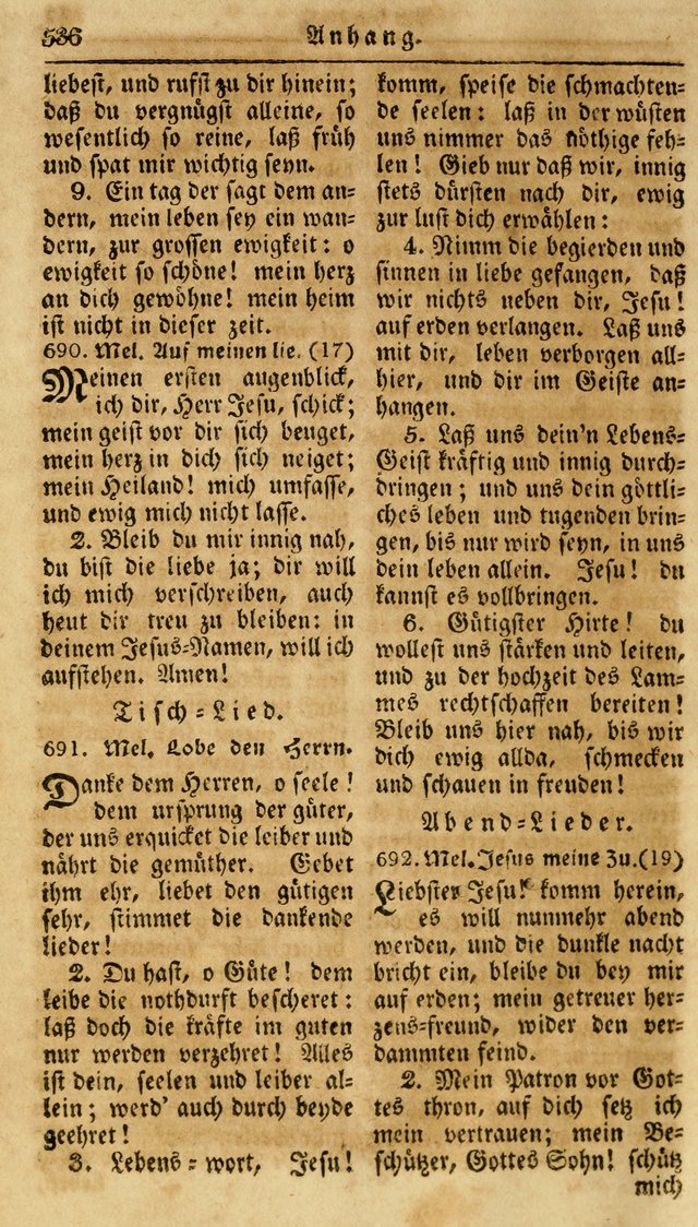 Neueingerichtetes Gesang-Buch, enthaltend eine Sammlung (mehrentheils alter) erbaulicher Lieder,  nach den Hauptstücken der christlichen Lehre und Glaubens eingetheilet page 554