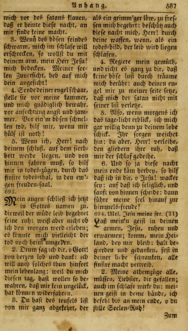 Neueingerichtetes Gesang-Buch, enthaltend eine Sammlung (mehrentheils alter) erbaulicher Lieder,  nach den Hauptstücken der christlichen Lehre und Glaubens eingetheilet page 555