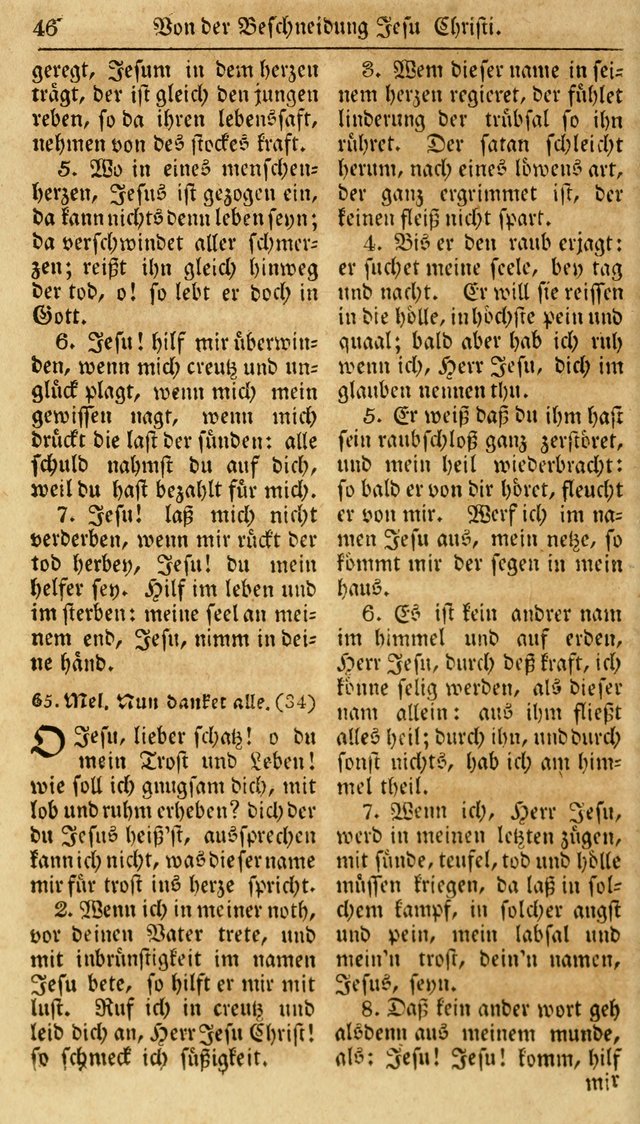 Neueingerichtetes Gesang-Buch, enthaltend eine Sammlung (mehrentheils alter) erbaulicher Lieder,  nach den Hauptstücken der christlichen Lehre und Glaubens eingetheilet page 64