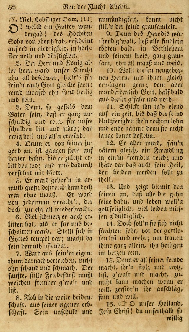 Neueingerichtetes Gesang-Buch, enthaltend eine Sammlung (mehrentheils alter) erbaulicher Lieder,  nach den Hauptstücken der christlichen Lehre und Glaubens eingetheilet page 70