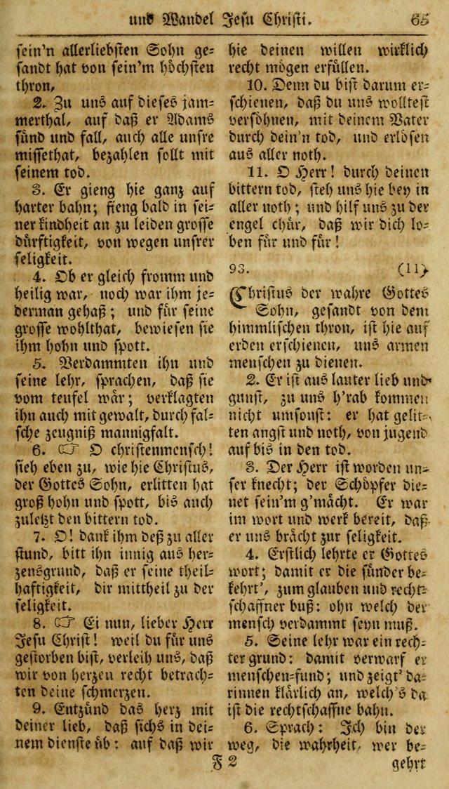 Neueingerichtetes Gesang-Buch, enthaltend eine Sammlung (mehrentheils alter) erbaulicher Lieder,  nach den Hauptstücken der christlichen Lehre und Glaubens eingetheilet page 83