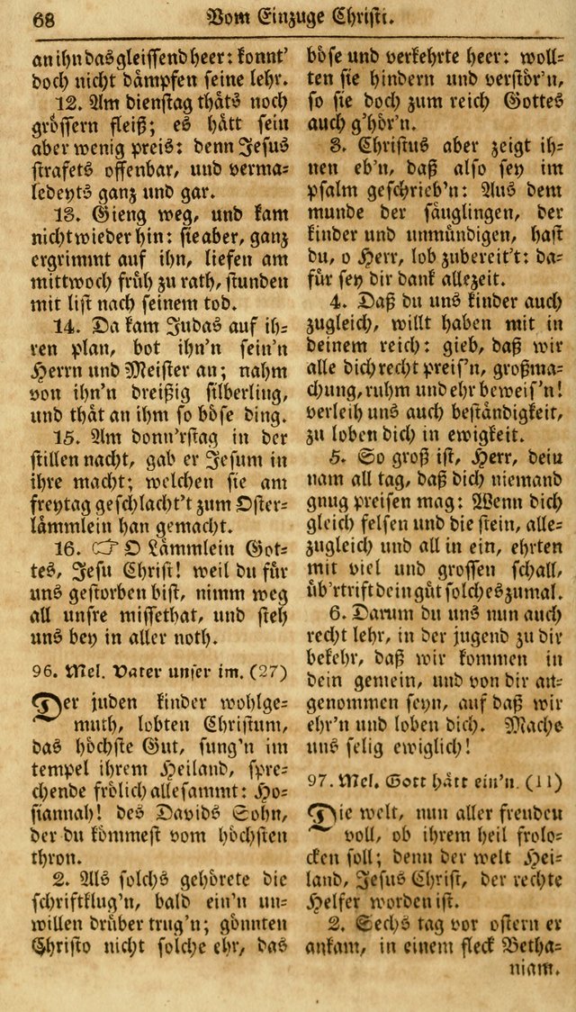 Neueingerichtetes Gesang-Buch, enthaltend eine Sammlung (mehrentheils alter) erbaulicher Lieder,  nach den Hauptstücken der christlichen Lehre und Glaubens eingetheilet page 86