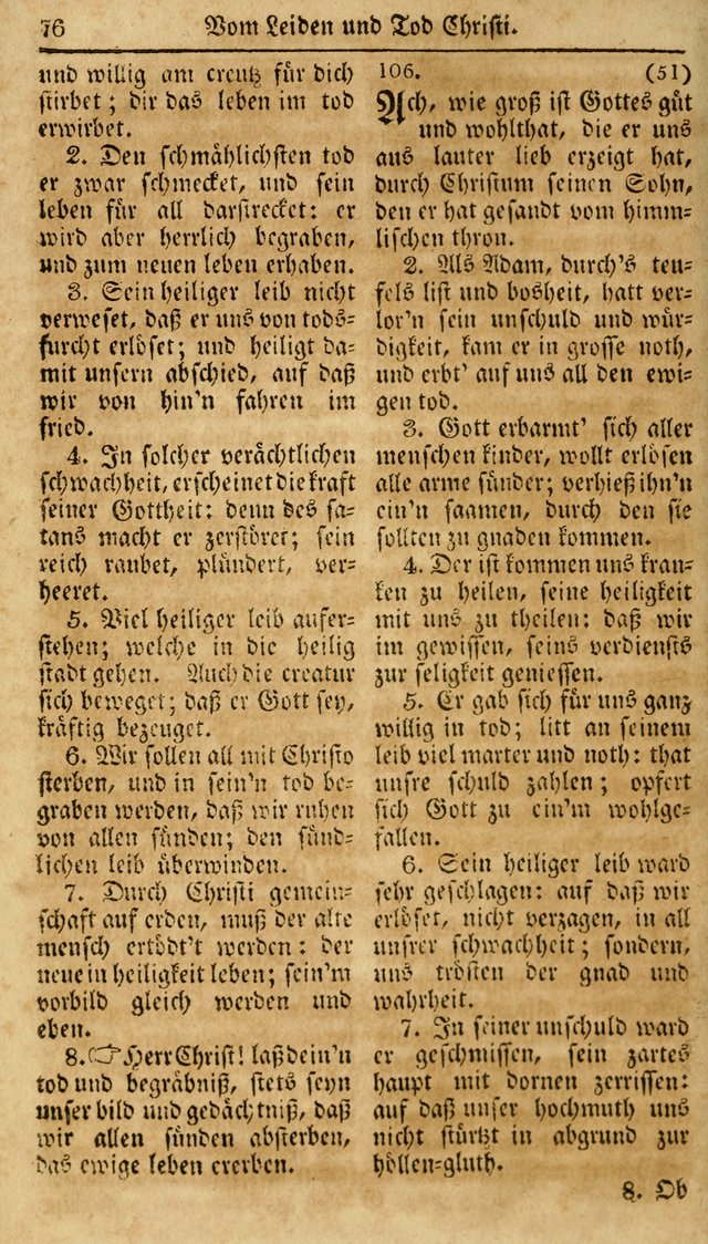 Neueingerichtetes Gesang-Buch, enthaltend eine Sammlung (mehrentheils alter) erbaulicher Lieder,  nach den Hauptstücken der christlichen Lehre und Glaubens eingetheilet page 94