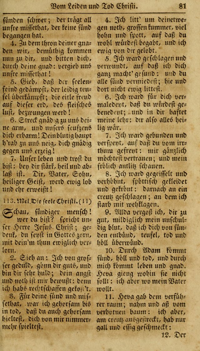 Neueingerichtetes Gesang-Buch, enthaltend eine Sammlung (mehrentheils alter) erbaulicher Lieder,  nach den Hauptstücken der christlichen Lehre und Glaubens eingetheilet page 99