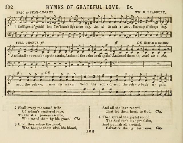 The New Golden Chain of Sabbath School Melodies: containing every piece (music and words) of the golden chain, with abot third additional page 102