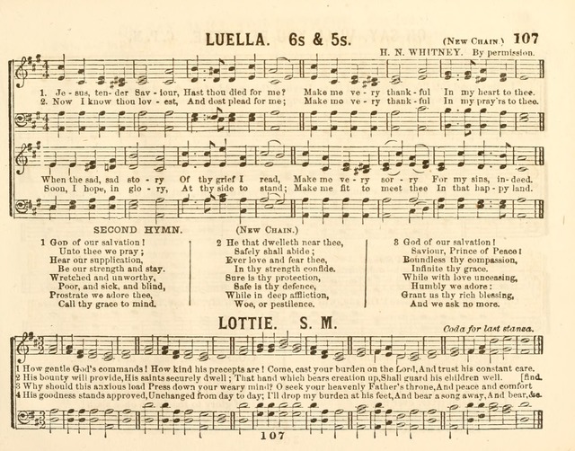 The New Golden Chain of Sabbath School Melodies: containing every piece (music and words) of the golden chain, with abot third additional page 107