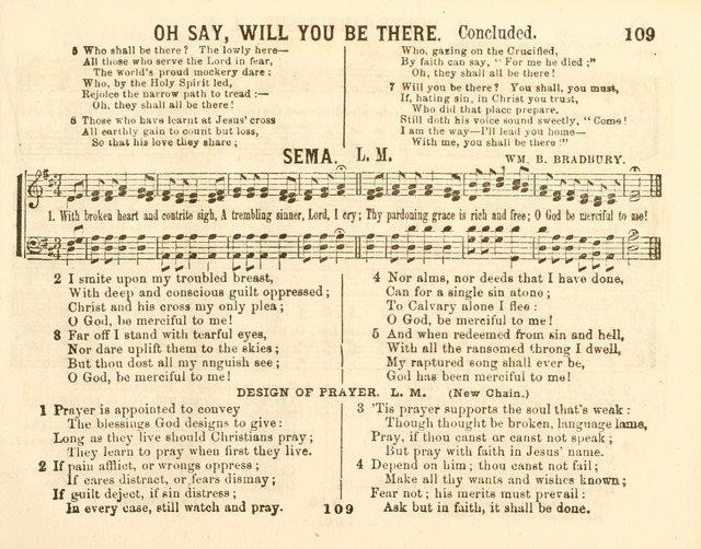 The New Golden Chain of Sabbath School Melodies: containing every piece (music and words) of the golden chain, with abot third additional page 109