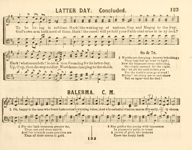 The New Golden Chain of Sabbath School Melodies: containing every piece (music and words) of the golden chain, with abot third additional page 123