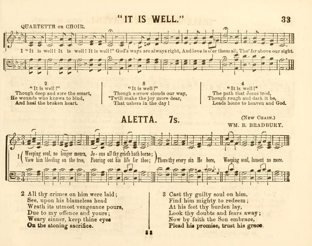 The New Golden Chain of Sabbath School Melodies: containing every piece (music and words) of the golden chain, with abot third additional page 33