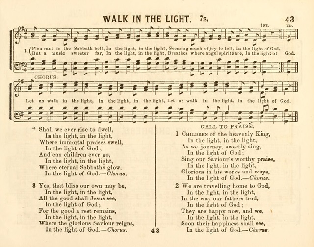 The New Golden Chain of Sabbath School Melodies: containing every piece (music and words) of the golden chain, with abot third additional page 43