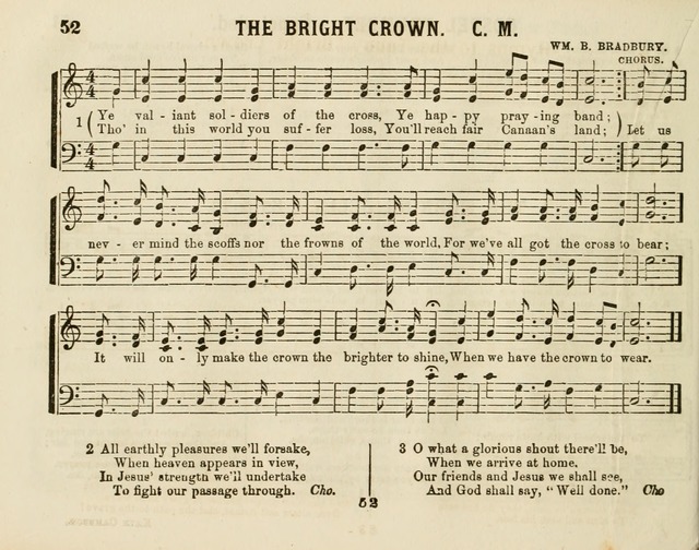 The New Golden Chain of Sabbath School Melodies: containing every piece (music and words) of the golden chain, with abot third additional page 52