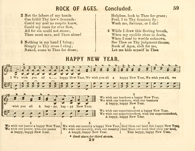 The New Golden Chain of Sabbath School Melodies: containing every piece (music and words) of the golden chain, with abot third additional page 59