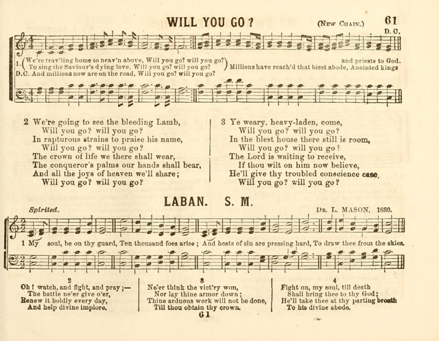 The New Golden Chain of Sabbath School Melodies: containing every piece (music and words) of the golden chain, with abot third additional page 61