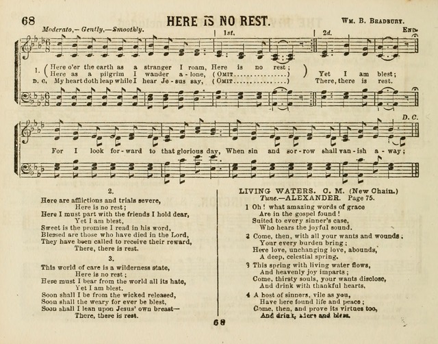 The New Golden Chain of Sabbath School Melodies: containing every piece (music and words) of the golden chain, with abot third additional page 68