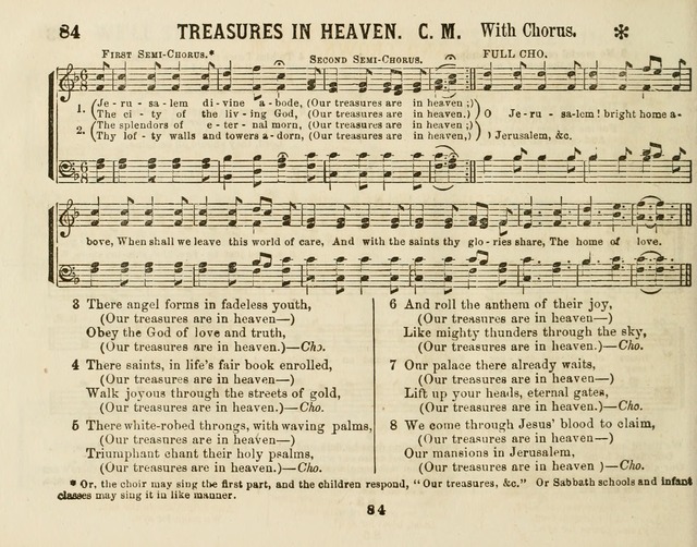 The New Golden Chain of Sabbath School Melodies: containing every piece (music and words) of the golden chain, with abot third additional page 84