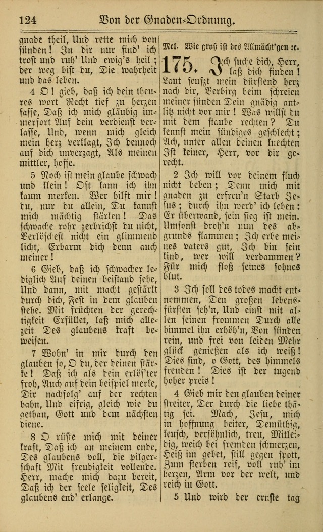 Neuestes Gemeinschaftliches Gesangbuch: zum gotttesdienstlichen Gebrauch der Lutherischen und Reformierten Gemeinden in Nord-Amerika: eine sammlung von 652 liedern mit dem dazu gehörigen anhang... page 126