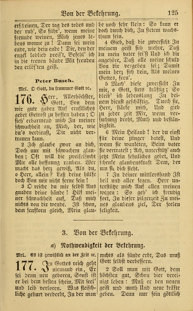 Neuestes Gemeinschaftliches Gesangbuch: zum gotttesdienstlichen Gebrauch der Lutherischen und Reformierten Gemeinden in Nord-Amerika: eine sammlung von 652 liedern mit dem dazu gehörigen anhang... page 127