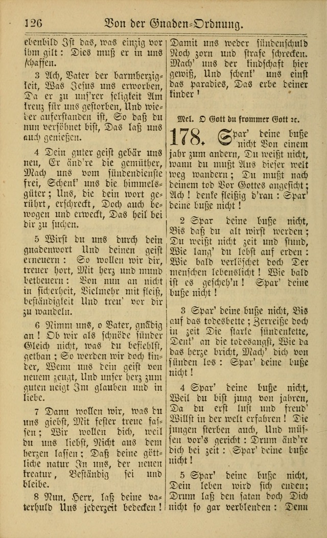 Neuestes Gemeinschaftliches Gesangbuch: zum gotttesdienstlichen Gebrauch der Lutherischen und Reformierten Gemeinden in Nord-Amerika: eine sammlung von 652 liedern mit dem dazu gehörigen anhang... page 128