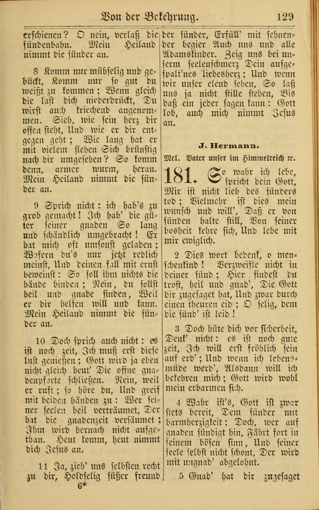 Neuestes Gemeinschaftliches Gesangbuch: zum gotttesdienstlichen Gebrauch der Lutherischen und Reformierten Gemeinden in Nord-Amerika: eine sammlung von 652 liedern mit dem dazu gehörigen anhang... page 131