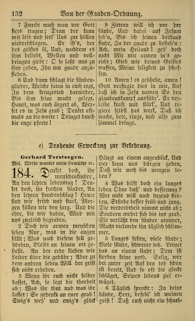 Neuestes Gemeinschaftliches Gesangbuch: zum gotttesdienstlichen Gebrauch der Lutherischen und Reformierten Gemeinden in Nord-Amerika: eine sammlung von 652 liedern mit dem dazu gehörigen anhang... page 134